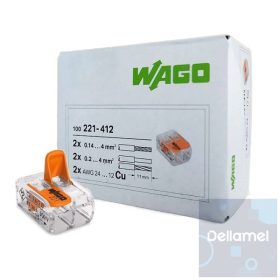 WAGO 221-412 I Sorkapocs 2-es 100 db/csomag