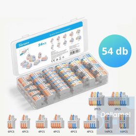   D1-2 rugós vezeték összekötő és elosztó szett (54 darabos készlet)
