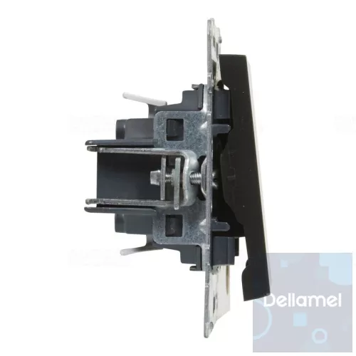 Suno fekete N101 egypólusú nyomó, keret nélkül 6A 721409 Legrand