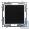 Suno fekete N101 JF egypólusú nyomó jelzőfénnyel, címketartóval, keret nélkül 721410 Legrand