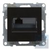 Suno fekete 1xRJ45 UTP Cat.6 csatlakozóaljzat, keret nélkül 721452 Legrand