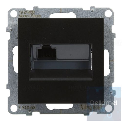 Suno fekete 1xRJ45 UTP Cat.6 csatlakozóaljzat, keret nélkül 721452 Legrand