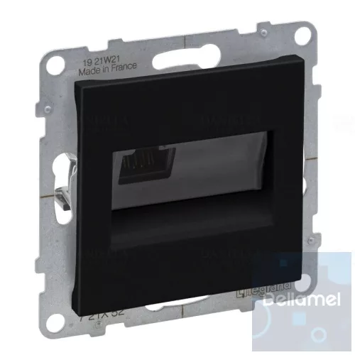 Suno fekete 1xRJ45 UTP Cat.6 csatlakozóaljzat, keret nélkül 721452 Legrand