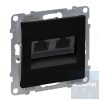 Suno fekete 2xRJ45 UTP Cat.6 csatlakozóaljzat, keret nélkül 721453 Legrand