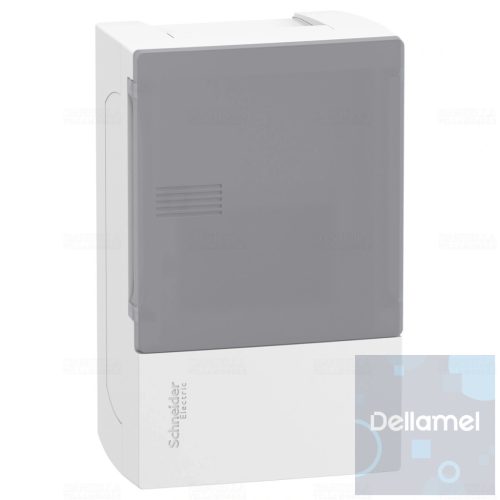 Kiselosztó falonkívüli 1/ 4 tejüveg ajtóval IP40 PE/N sínnel RESI9 MP MIP12104T