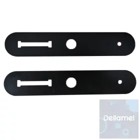   Takarólemez Keskeny Monaco Okos Kilincshez, 2 Db / Csomag, Fekete