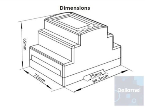 Eastron SDM630-Modbus V2 3 fázisú fogyasztásmérő