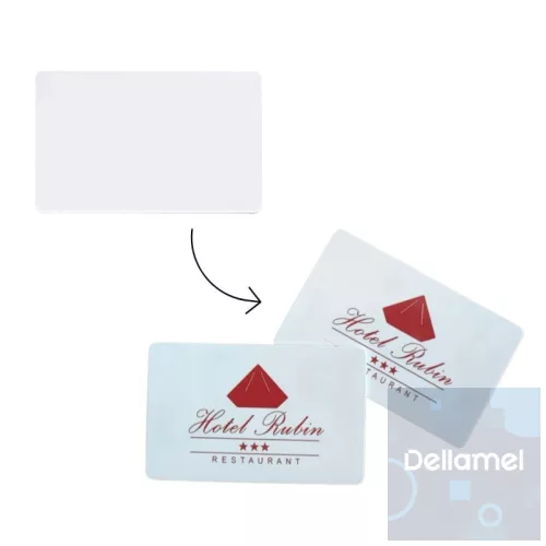 RFID Kártya, 13.56 MHz, Fehér, Személyre Szabható