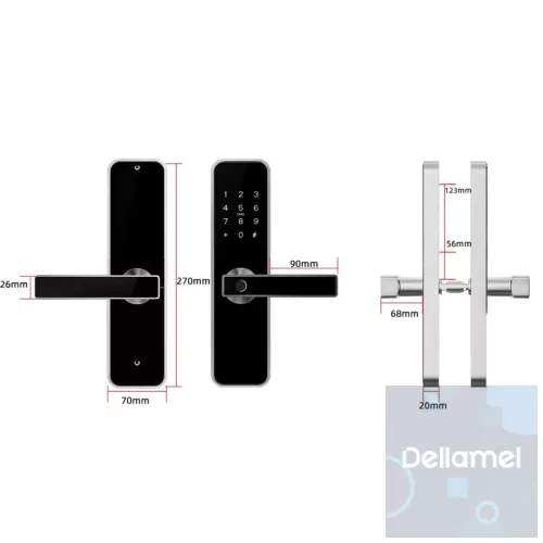 Roma Black Smart Kilincs