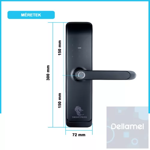 Tokyo Wifi Okos Kilincs, Fekete