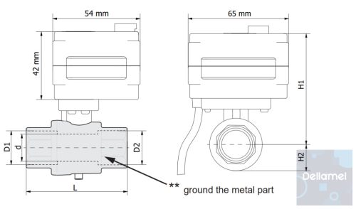 ZO-15 vízelzáró mágnesszelep / DN15 - 1/2'