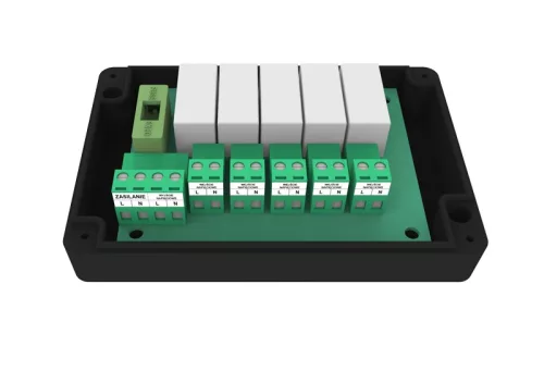 TECH EU-513 integráló modul 5 feszültség bemenet részére (relé doboz)