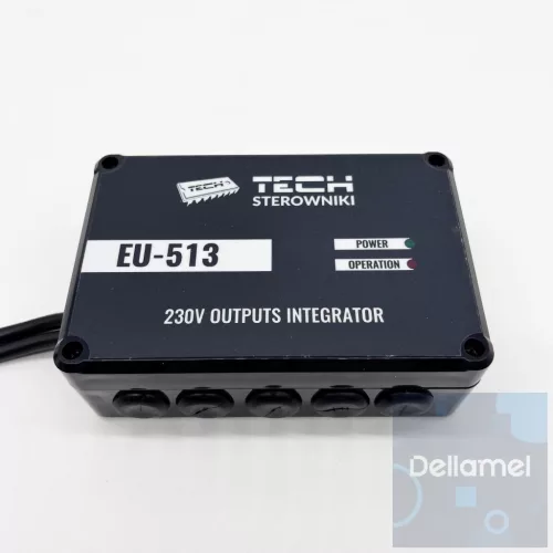TECH EU-513 integráló modul 5 feszültség bemenet részére (relé doboz)