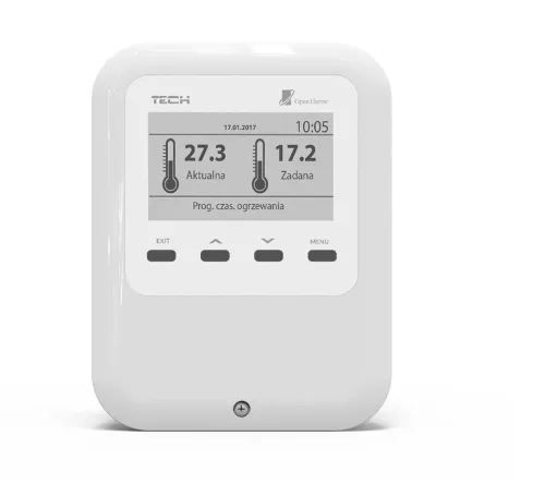 TECH WiFi OT szabályozó OpenTherm kommunikációval - külső hőmérséklet érzékelővel és 1 db termosztáttal.