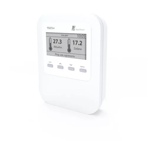 TECH WiFi OT szabályozó OpenTherm kommunikációval - külső hőmérséklet érzékelővel és 1 db termosztáttal.