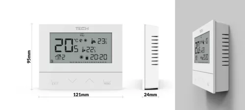 TECH EU-292 v3 vezetékes on/off termosztát