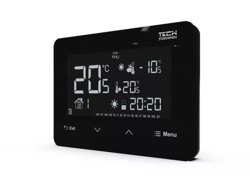 TECH EU-293 v3 vezetékes on/off termosztát (süllyesztett)