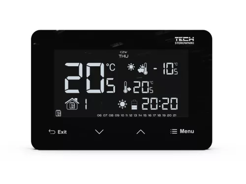 TECH EU-293 v3 vezetékes on/off termosztát (süllyesztett)