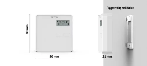 TECH EU-294 v1 vezetékes on/off termosztát