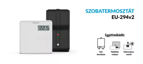 TECH EU-294 v2 rádiós termoszát - végrehajtó modul