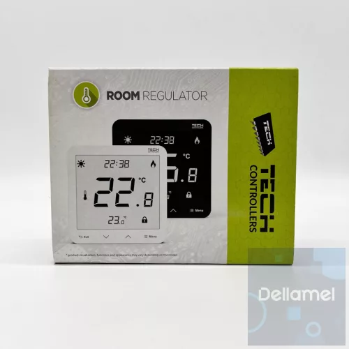 TECH EU-297 v3 vezetékes on/off termosztát (süllyesztett) - fehér