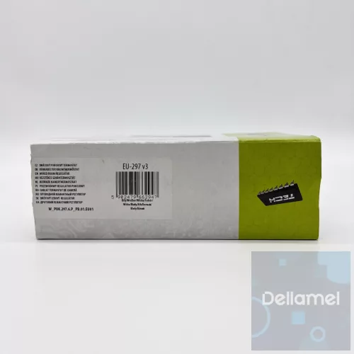 TECH EU-297 v3 vezetékes on/off termosztát (süllyesztett) - fehér