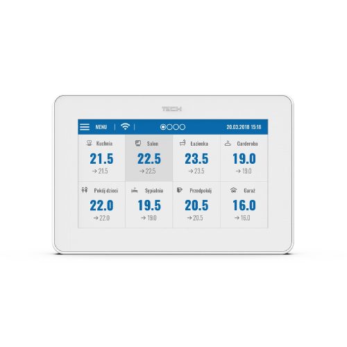 TECH EU-M-9r Vezetékes vezérlő panel + WiFi modul (süllyesztett szerelés) - KIFUTÓ SZÉRIA!