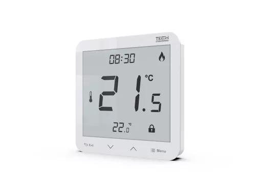 TECH EU-R-10s PLUS VEZETÉKES SZOBATERMOSZTÁT EU-L-10 VEZÉRLŐHÖZ