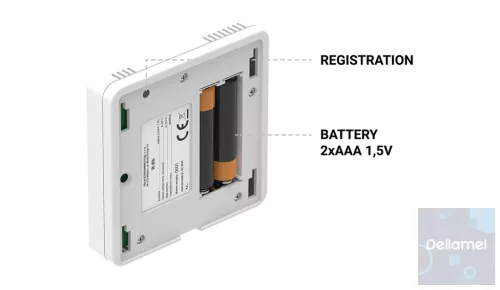 TECH/SINUM EU-R-8b VEZETÉK NÉLKÜLI SZOBATERMOSZTÁT - fehér I WTP