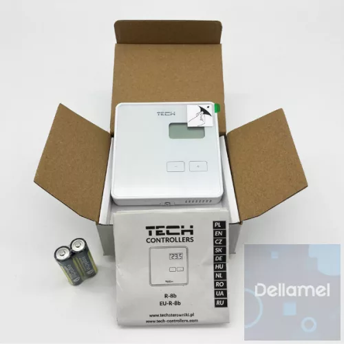 TECH/SINUM EU-R-8b VEZETÉK NÉLKÜLI SZOBATERMOSZTÁT - fehér I WTP