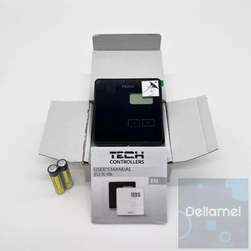 TECH/SINUM EU-R-8b VEZETÉK NÉLKÜLI SZOBATERMOSZTÁT - fekete I WTP