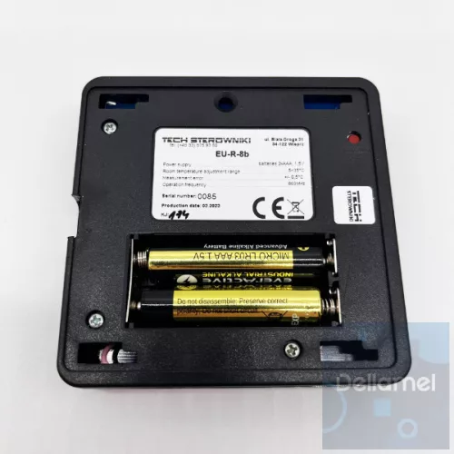 TECH/SINUM EU-R-8b VEZETÉK NÉLKÜLI SZOBATERMOSZTÁT - fekete I WTP