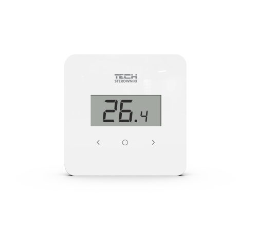 TECH EU-R-8b PLUS VEZETÉK NÉLKÜLI SZOBATERMOSZTÁT PÁRATARTALOM ÉRZÉKELŐVEL - fehér