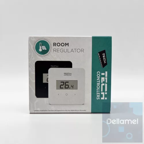 TECH/SINUM EU-R-8b PLUS FEHÉR VEZETÉK NÉLKÜLI SZOBATERMOSZTÁT PÁRATARTALOM ÉRZÉKELŐVEL - fehér I WTP