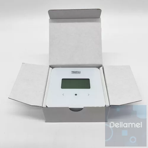 TECH/SINUM EU-R-8b PLUS FEHÉR VEZETÉK NÉLKÜLI SZOBATERMOSZTÁT PÁRATARTALOM ÉRZÉKELŐVEL - fehér I WTP