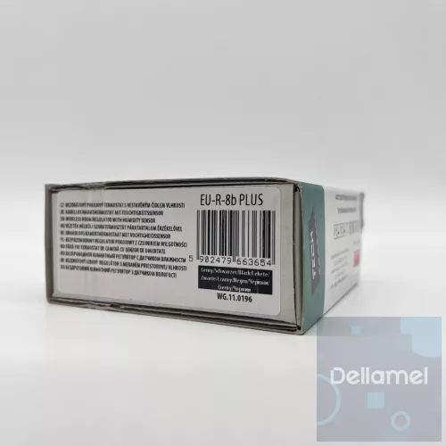 TECH/SINUM EU-R-8b PLUS FEKETE VEZETÉK NÉLKÜLI SZOBATERMOSZTÁT PÁRATARTALOM ÉRZÉKELŐVEL - fekete I WTP