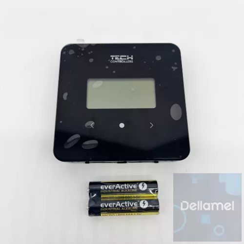 TECH/SINUM EU-R-8b PLUS FEKETE VEZETÉK NÉLKÜLI SZOBATERMOSZTÁT PÁRATARTALOM ÉRZÉKELŐVEL - fekete I WTP