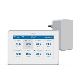   TECH EU-M-9t Vezetékes vezérlő panel + WiFi modul (falra szerelhető) -Fehér - KIFUTÓ SZÉRIA!