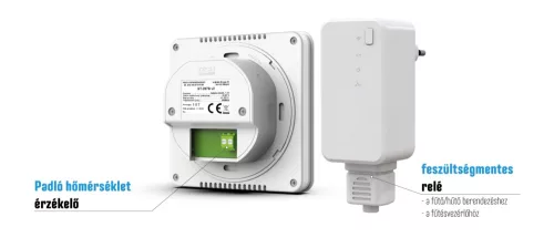 TECH EU-297 v2 vezeték nélküli termosztát + végrehajtó modul