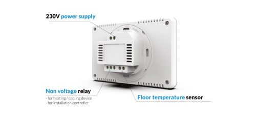 TECH EU-293z v3 VEZETÉKES ON/OFF SZOBATERMOSZTÁT (süllyesztett) 230V