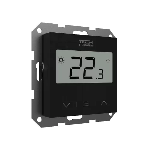 TECH/SINUM EU-F-8z VEZETÉK NÉLKÜLI SZOBATERMOSZTÁT PÁRATARTALOM ÉRZÉKELŐVEL - fekete I WTP