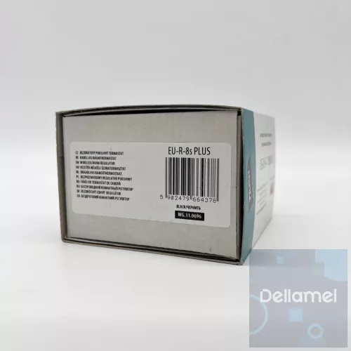 TECH EU-R-8s PLUS FEKETE VEZETÉK NÉLKÜLI SZOBATERMOSZTÁT PÁRATARTALOM ÉRZÉKELŐVEL