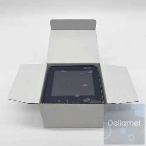 TECH/SINUM EU-R-8pb PLUS FEKETE VEZETÉK NÉLKÜLI SZOBATERMOSZTÁT PÁRATARTALOM ÉRZÉKELŐVEL I WTP