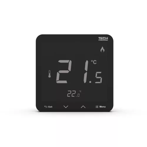 TECH/SINUM EU-R-8pz PLUS Termosztát - fekete I WTP