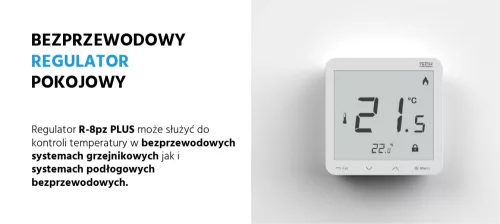 TECH/SINUM EU-R-8pz PLUS Termosztát - fekete I WTP