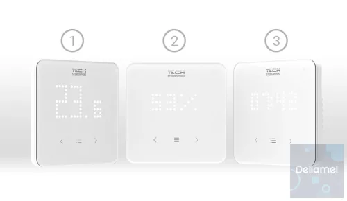 TECH/SINUM EU-R-8 LED VEZETÉK NÉLKÜLI SZOBATERMOSZTÁT - fehér I WTP