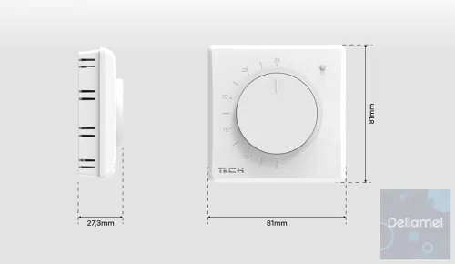 TECH T-P1.1z Vezetékes ON/OFF SZOBAVEZÉRLŐ I 230V