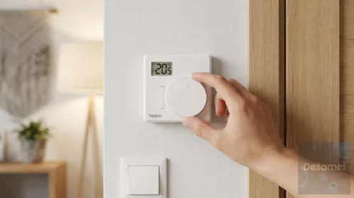TECH T-P2.1z Vezetékes ON/OFF SZOBATERMOSZTÁT I 230V