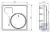 TECH T-P2.1z Vezetékes ON/OFF SZOBATERMOSZTÁT I 230V