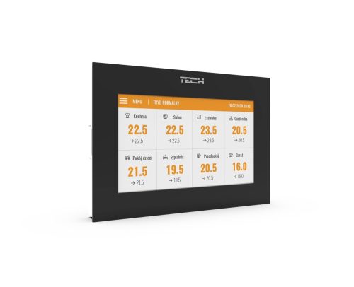 TECH EU-M-8n Vezeték nélküli vezérlő panel for L-8e vezérlőhöz (süllyesztett) - Fekete